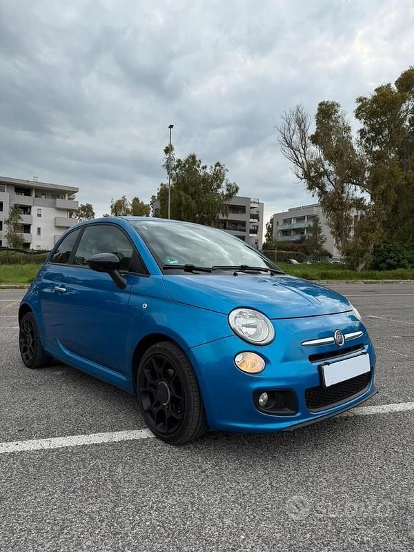 Usata Fiat 500S 105 CV (77 kW) 2014 Blu Berlina