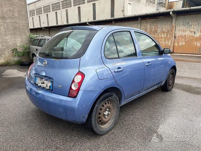 Usata Nissan Micra Acenta 65 CV (47 kW) 2003 Azzurro pastello Utilitaria