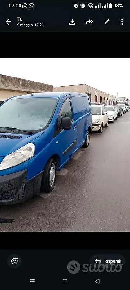 Usata Fiat Scudo Comfort 90 CV (66 kW) 2010 Bluazzurro