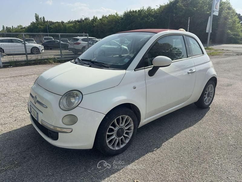 Usata Fiat 500C Lounge 95 CV (69 kW) 2009 Bianco Cabrio