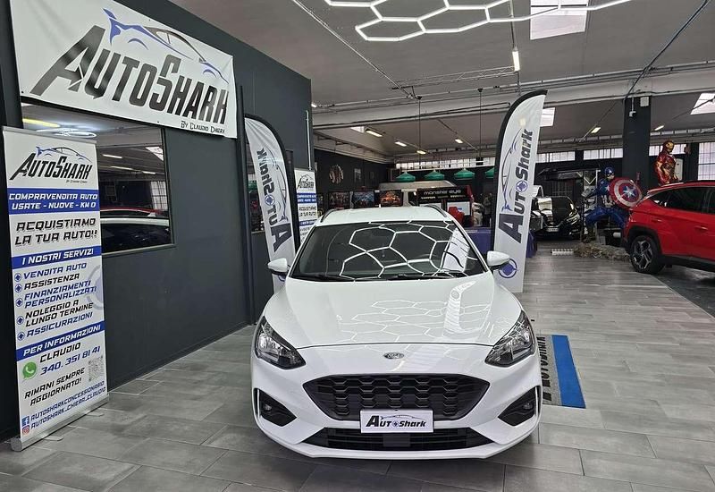 Usata Ford Focus ST-Line 125 CV (91 kW) 2020 Bianco Station wagon