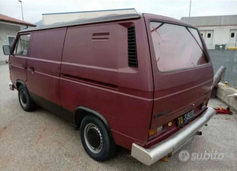 Usata VW T3 1985 Rosso Furgone