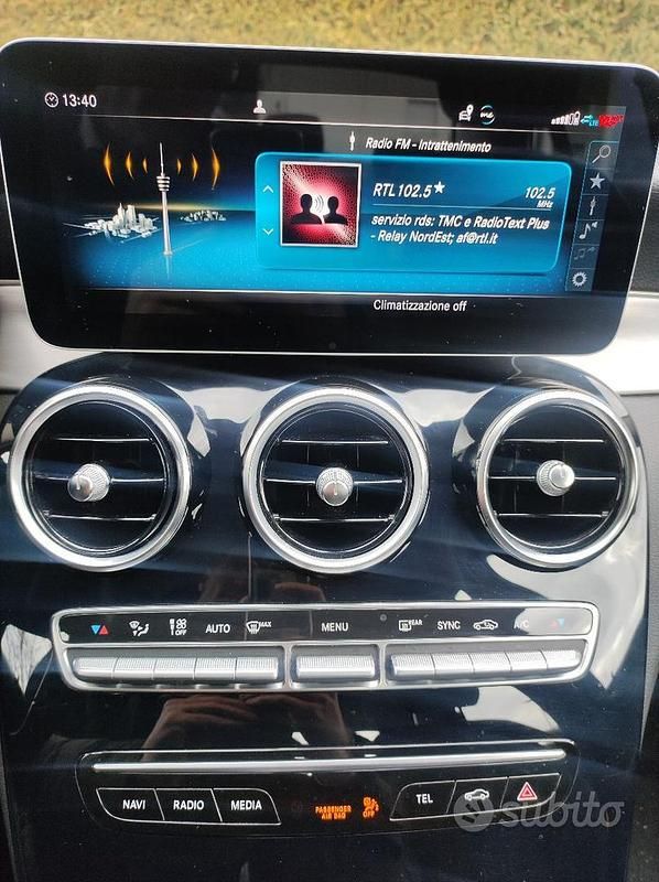 Usata Mercedes C220 194 CV (142 kW) 2019 Argento Berlina