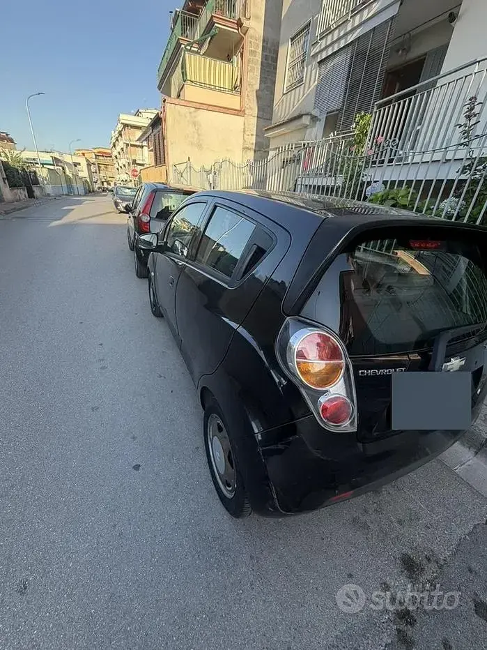 Usata Chevrolet Spark 68 CV (50 kW) 2012 Nero Utilitaria