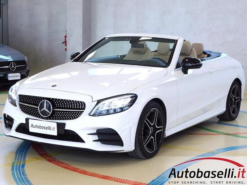 Bianco Usata 2021 Mercedes C180 Premium Cabrio | 32.900 € (Buon prezzo) - Immagine 1/4