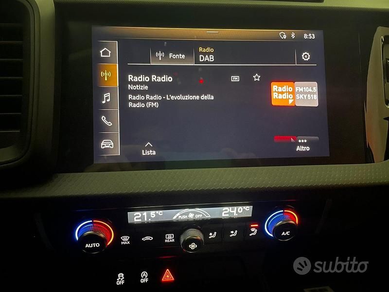 Usata Audi A1 Sportback 95 CV (69 kW) 2020 Bianco Utilitaria