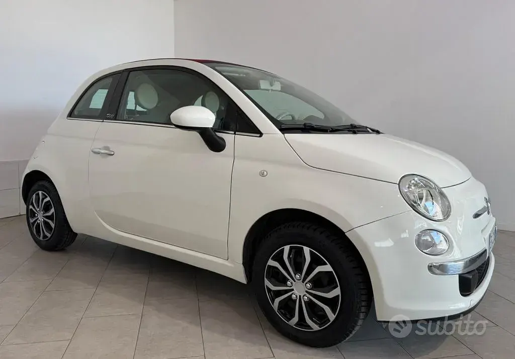 Usata Fiat 500C 69 CV (50 kW) 2013 Bianco Cabrio