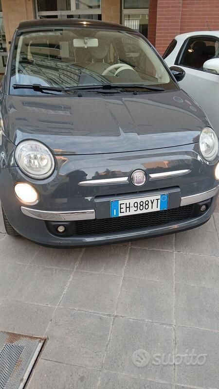 Usata Fiat 500 Lounge 69 CV (50 kW) 2011 Grigio Utilitaria