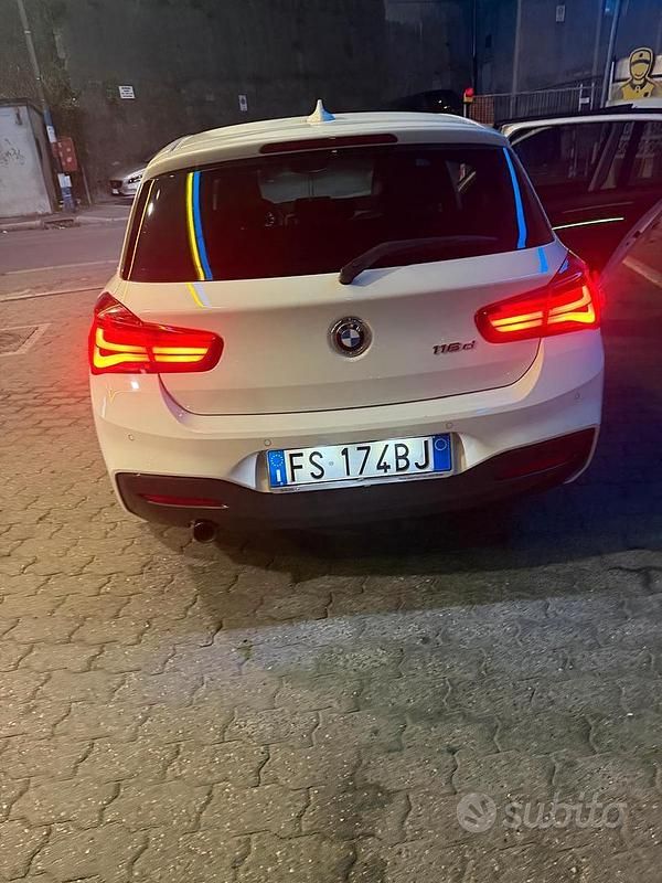 Usado BMW 116 Sport Line 116 HP (85 kW) 2018 Branco Citadino