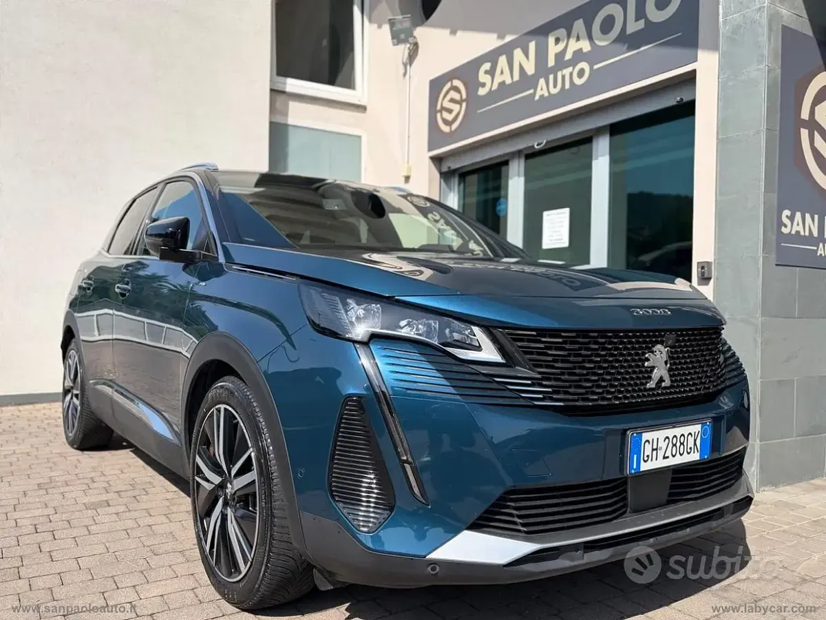 Usata Peugeot 3008 GT 181 CV (133 kW) 2021 Blu/azzurro SUV