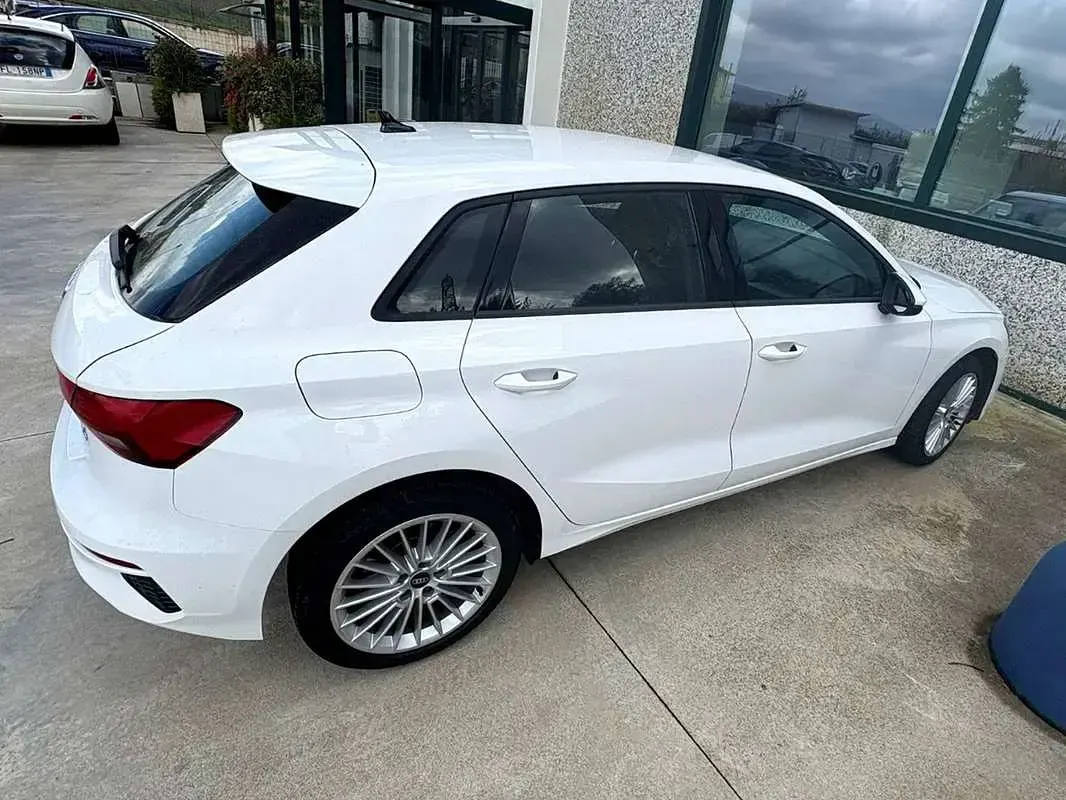 Usata Audi A3 Advanced 150 CV (110 kW) 2021 Bianco Berlina