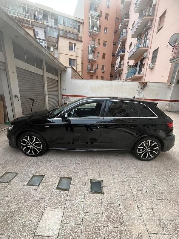 Usata Audi A3 S-Line 116 CV (85 kW) 2017 Nero Berlina