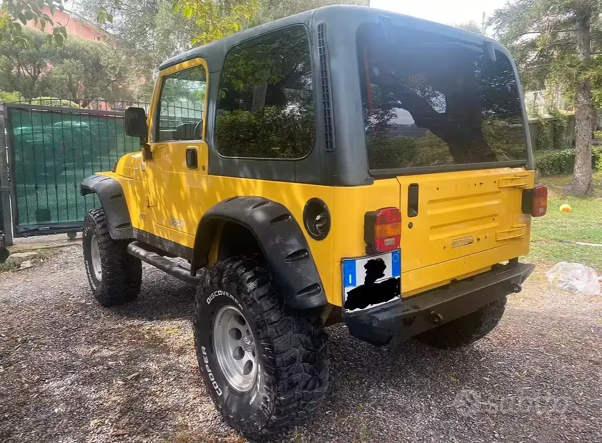 Usata Jeep Wrangler 177 CV (130 kW) 2001 Giallo SUV