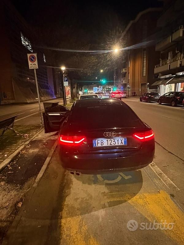 Usata Audi A5 Sportback S-Line 177 CV (130 kW) 2012 Nero Utilitaria