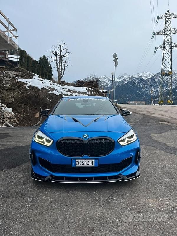 Usata BMW M135 M Performance 306 CV (225 kW) 2020 Blu Utilitaria