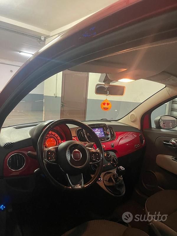 Usata Fiat 500 69 CV (50 kW) 2017 Rosso Berlina