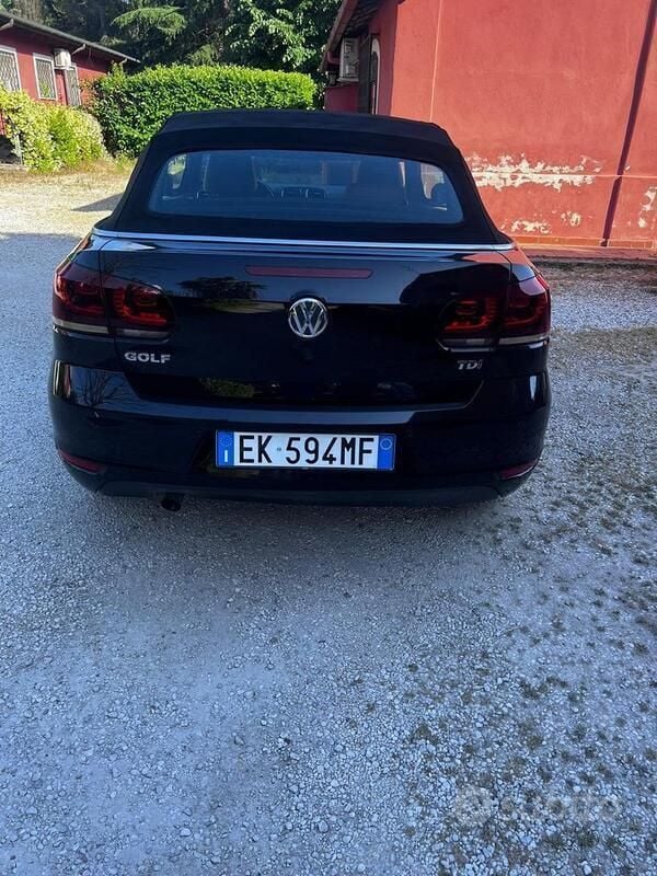 Usata VW Golf Cabriolet 105 CV (77 kW) 2012 Nero Cabrio