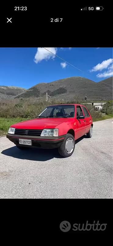 Usata Peugeot 205 1988 Rosso Berlina