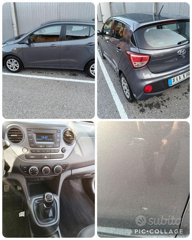 Usata Hyundai i10 66 CV (48 kW) 2018 Grigio Utilitaria