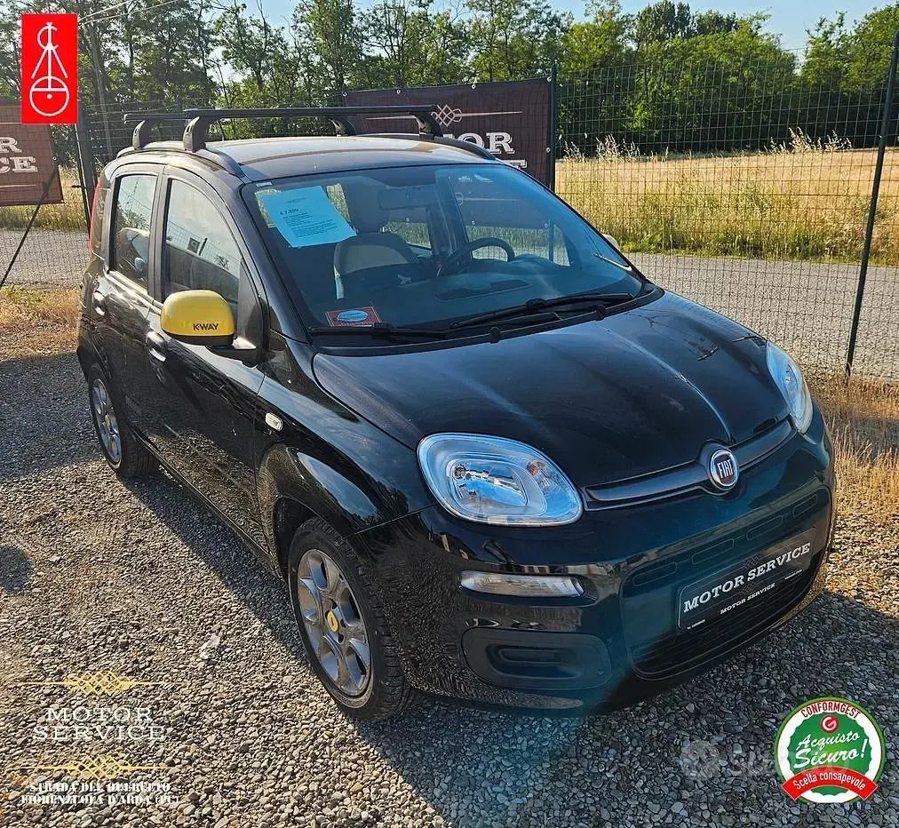 Usata Fiat Panda Lounge 69 CV (50 kW) 2016 Nero Utilitaria
