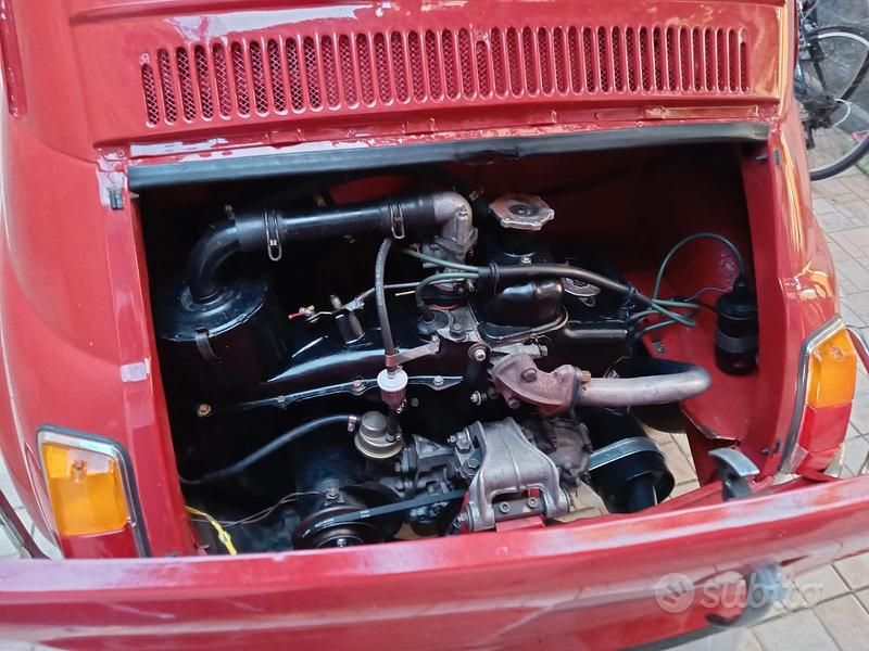 Usata Fiat 500 1970 Rosso Berlina
