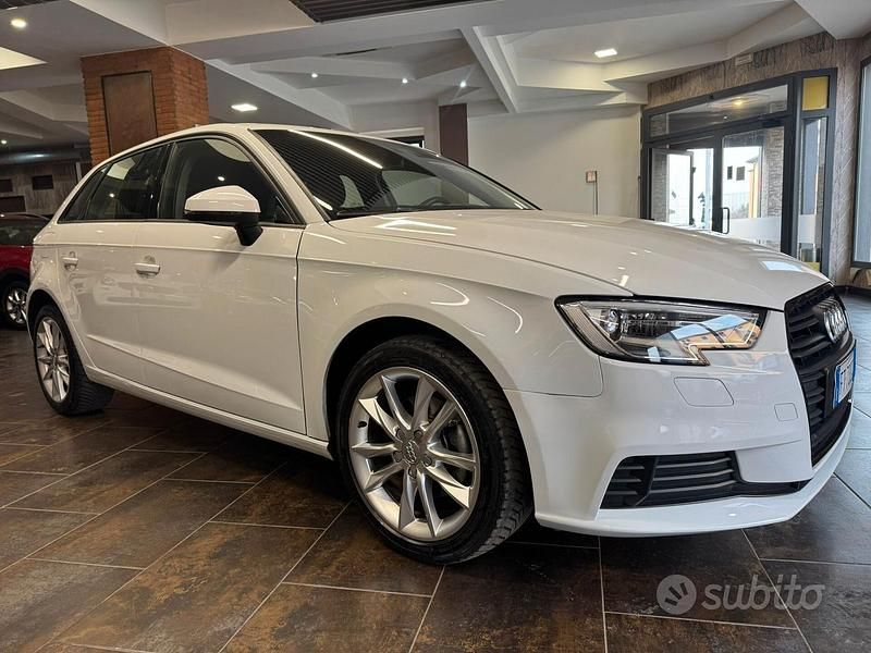Usata Audi A3 Admired 116 CV (85 kW) 2018 Bianco Berlina