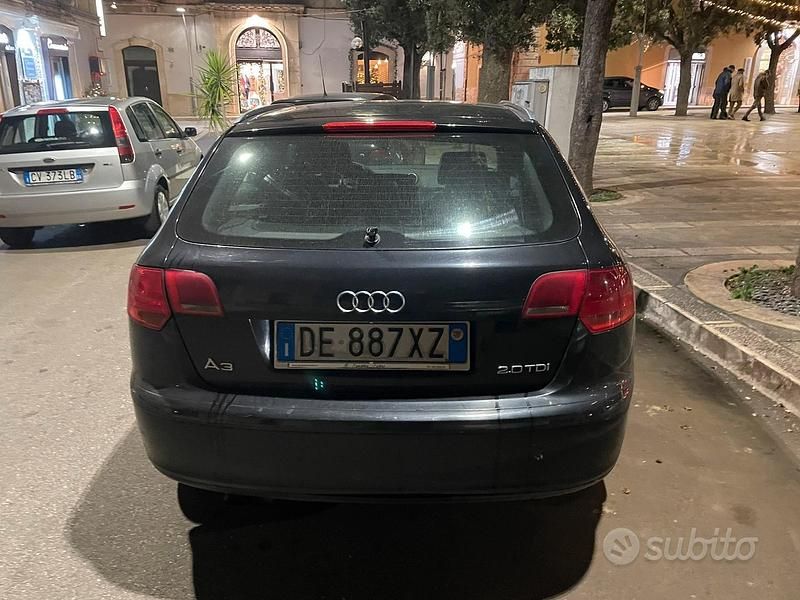 Usata Audi A3 S-Line 150 CV (110 kW) 2007 Nero Berlina