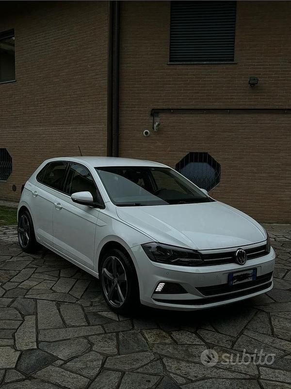 Usata VW Polo Highline 90 CV (66 kW) 2019 Bianco Berlina