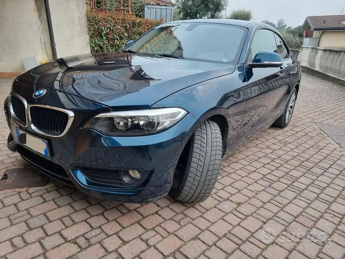 Usata BMW 218 136 CV (100 kW) 2015 Blu Coupé