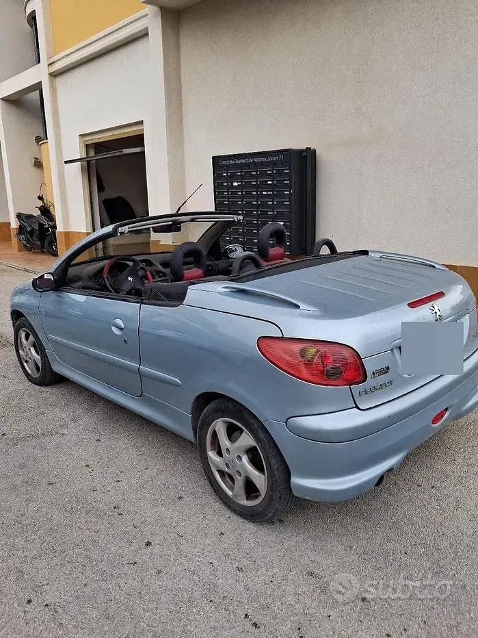 Usata Peugeot 206 CC 109 CV (80 kW) 2003 Grigio Cabrio