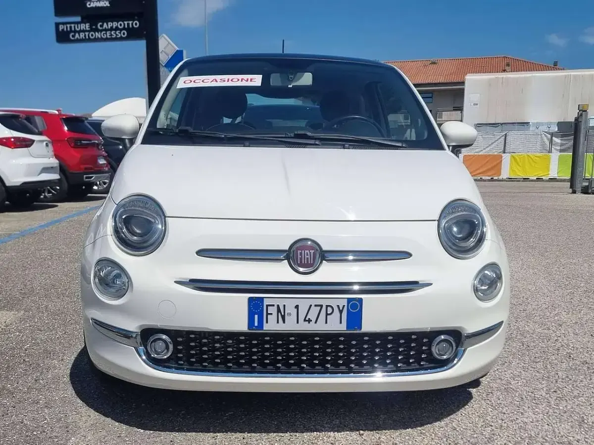Usata Fiat 500 Lounge 95 CV (69 kW) 2018 Bianco Utilitaria