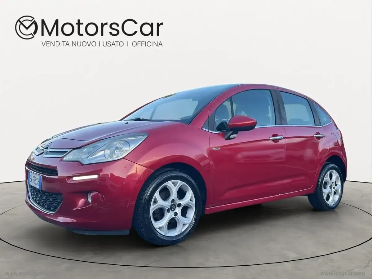 Usata Citroën C3 Exclusive 82 CV (60 kW) 2014 Rosso Berlina