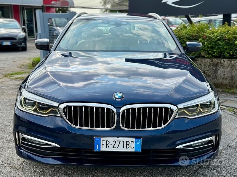 Usata BMW 520 Luxury Line 190 CV (139 kW) 2018 Blu Station wagon