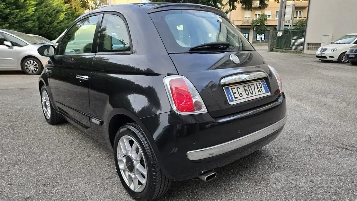 Usata Fiat 500 Lounge 69 CV (50 kW) 2011 Nero Berlina