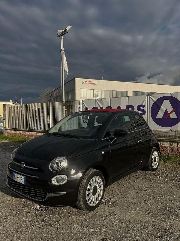 Usata Fiat 500C 69 CV (50 kW) 2017 Nero Cabrio