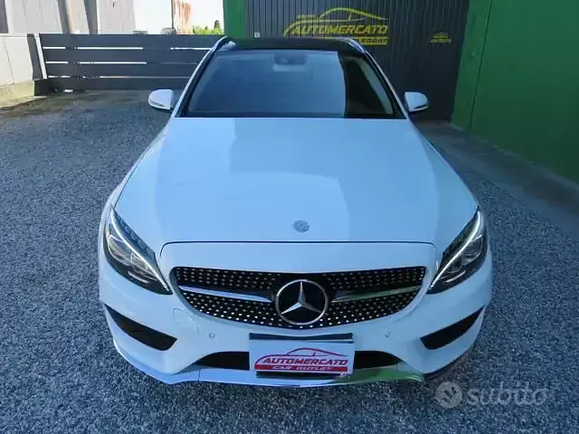 Usata Mercedes C220 AMG 170 CV (125 kW) 2016 Bianco Station wagon