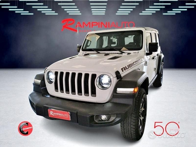 Usata Jeep Wrangler Unlimited Rubicon 200 CV (147 kW) 2020 Bianco SUV