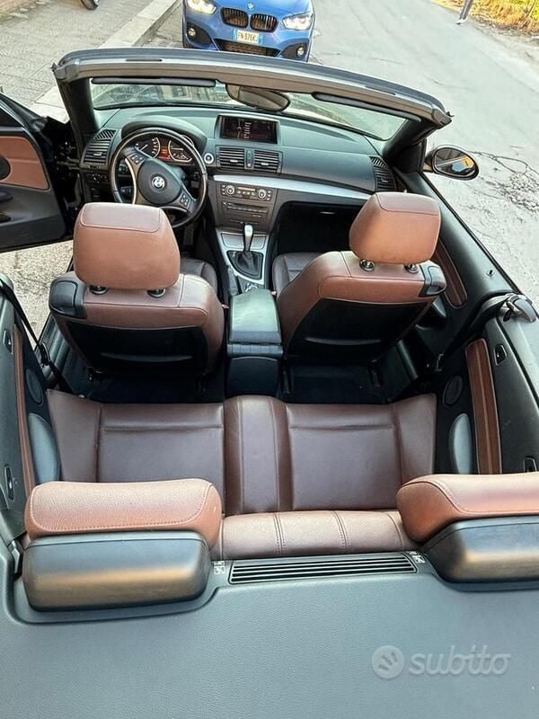 Usata BMW 120 Cabriolet 177 CV (130 kW) 2010 Nero Cabrio