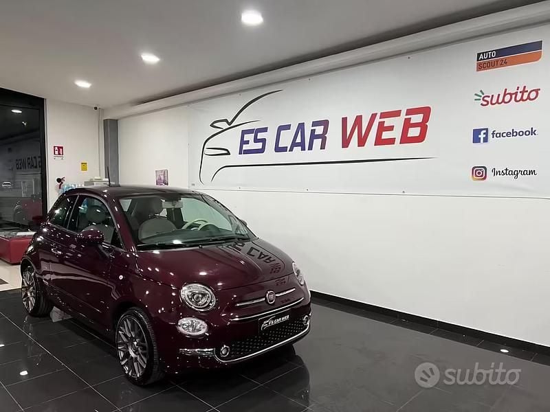 Usata Fiat 500 Lounge 69 CV (50 kW) 2016 Viola Utilitaria