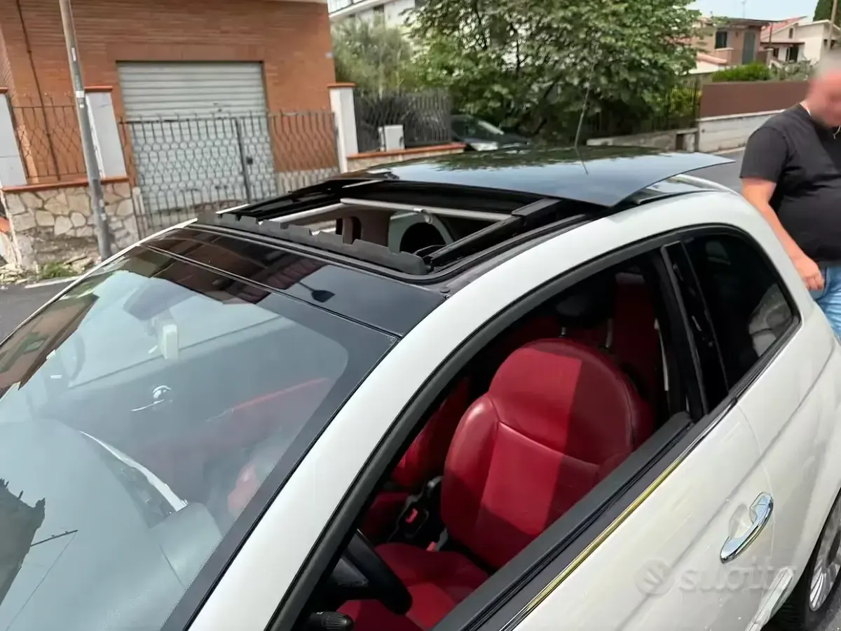 Usata Fiat 500 Lounge 95 CV (69 kW) 2011 Bianco Utilitaria