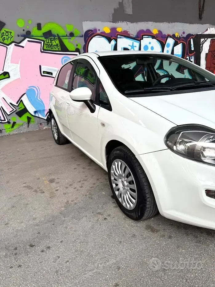Usata Fiat Punto Evo Active 77 CV (56 kW) 2012 Bianco Utilitaria