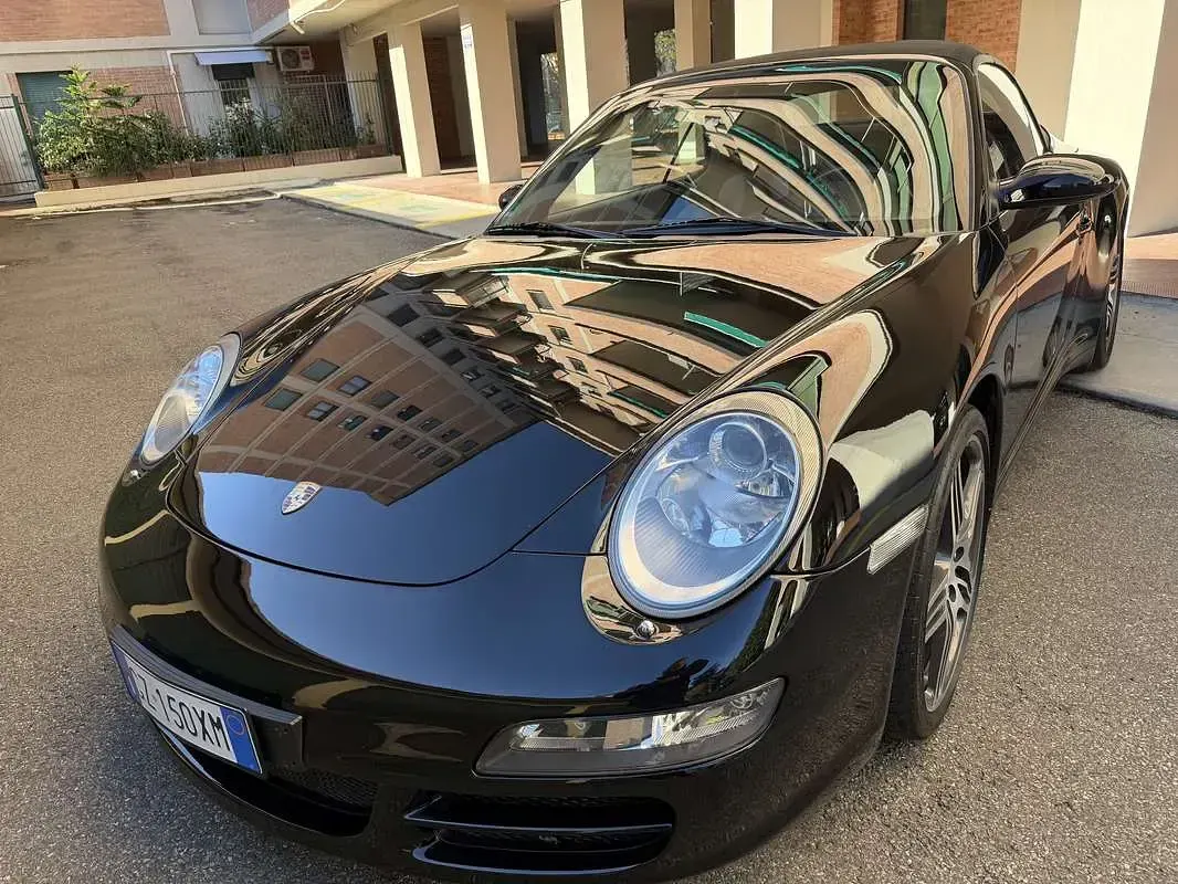 Usata Porsche 997 381 CV (280 kW) 2007 Nero Cabrio