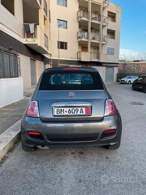 Usata Fiat 500 69 CV (50 kW) 2014 Grigio Cabrio