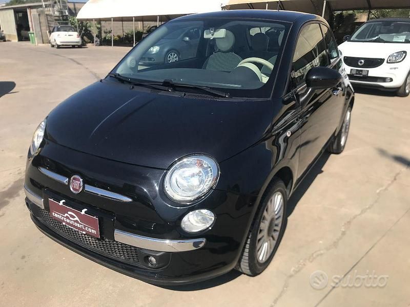 Usata Fiat 500 Lounge 69 CV (50 kW) 2013 Nero Berlina