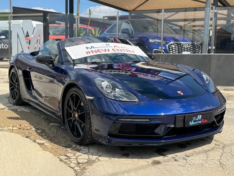 Usata Porsche 718 Boxster 400 CV (294 kW) 2022 Blu/azzurro Cabrio