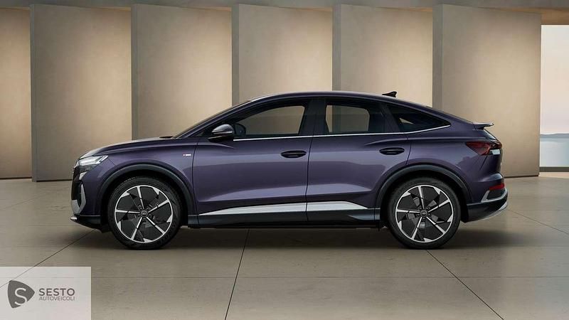 Nuova Audi Q4 e-tron S-Line 210 kW (286 CV) 2025 Lilla SUV