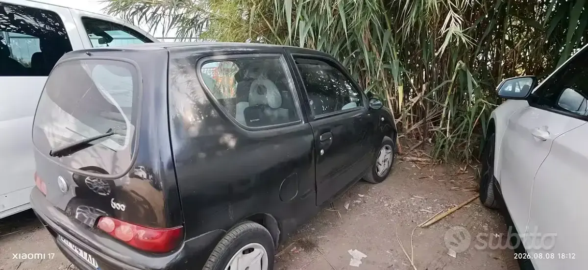 Usata Fiat 600 54 CV (39 kW) 2008 Nero Utilitaria