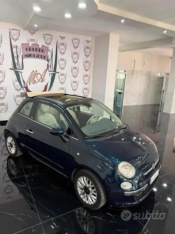 Usata Fiat 500 Lounge 69 CV (50 kW) 2015 Nero Cabrio