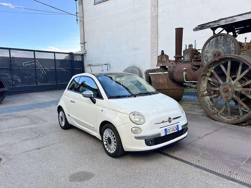Usata Fiat 500 69 CV (50 kW) 2009 Bianco Cabrio