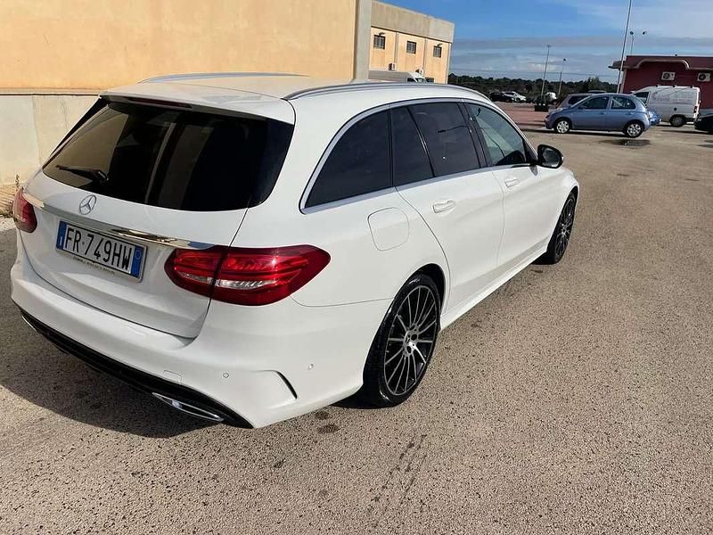 Usata Mercedes C250 204 CV (150 kW) 2015 Bianco Station wagon